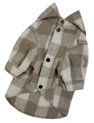 Сорочка картата кемел RUB-55