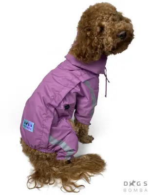 Дощовик на змійці Dogs Bomba бузковий MZ-4