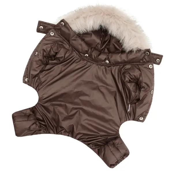 Комбінезон знімний капюшон шоколад A-93