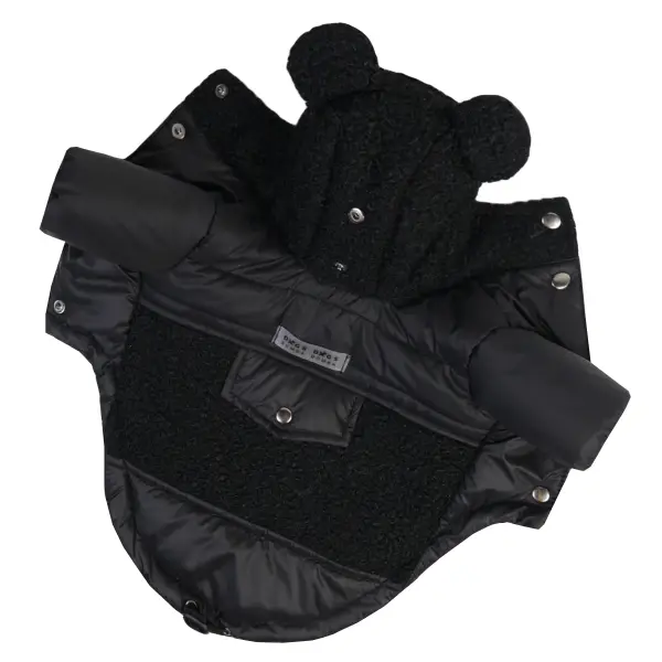 Куртка Teddy чорна K-98