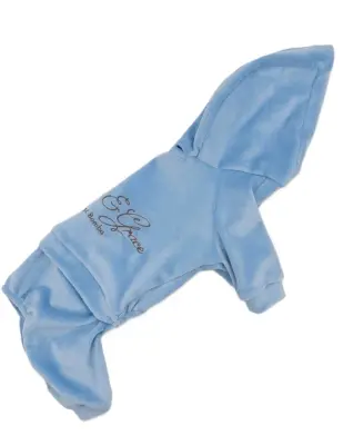 Костюм велюровий Кураж блакитний D-266