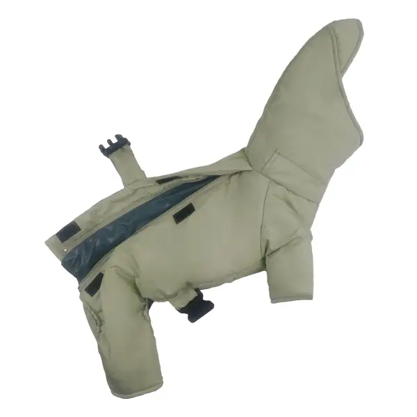 Зимовий комбінезон з поясом оливка R-35