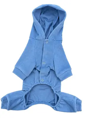 Костюм велюровий Кураж блакитний D-266