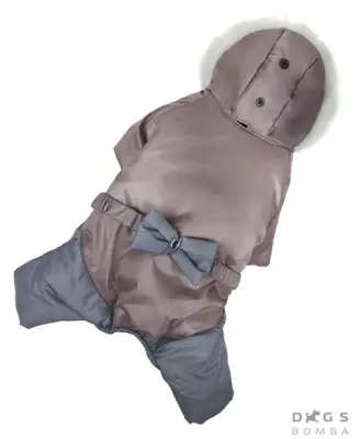 Зимовий комбінезон для дівчаток нюдовий AD-7