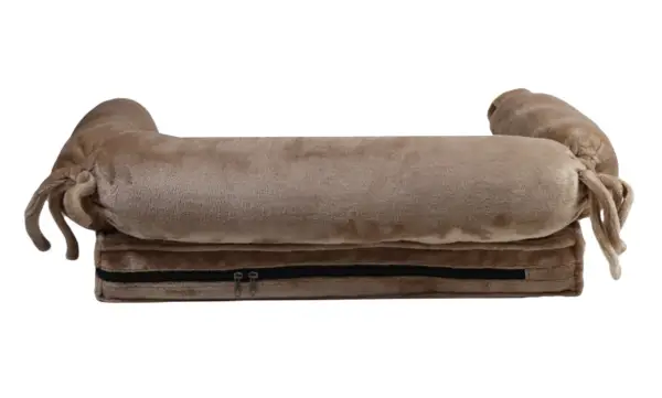 Лежак HugRoll хутро беж L-19
