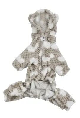 Костюм махровий серця капучино D-269