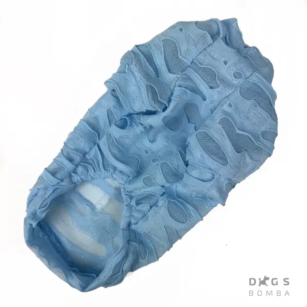 Футболка сітка Dogs Bomba блакитна F-20