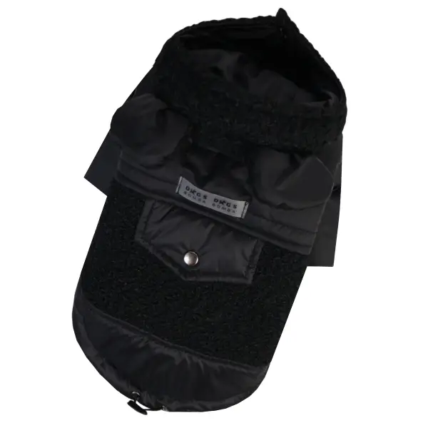 Куртка Teddy чорна K-98