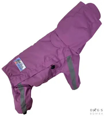 Дощовик на змійці Dogs Bomba бузковий MZ-4