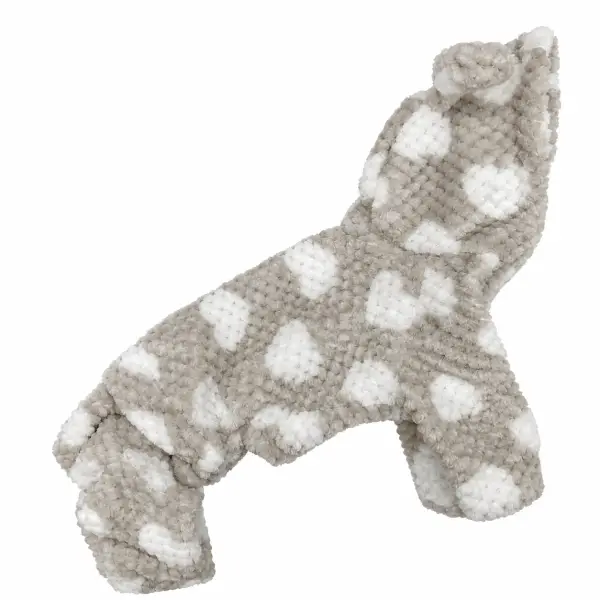 Костюм махровий серця капучино D-269