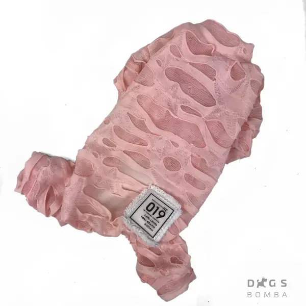 Костюм сітка Dogs Bomba рожевий D-67